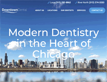 Tablet Screenshot of downtown-dental.com